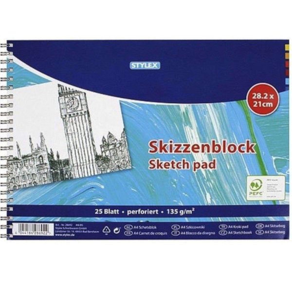 Stylex Skizzenblock, 28,2 x 21 cm