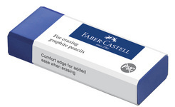 Faber-Castell, Kunststoff-Radierer, PVC-frei, blau