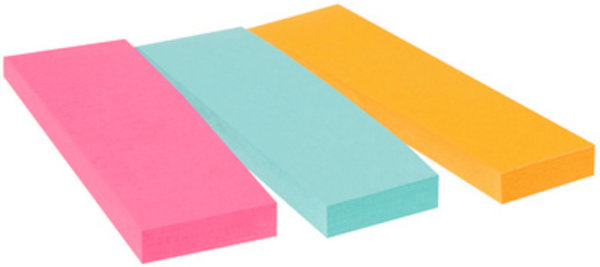 3M Post-it Haftstreifen Page Marker, 22,2 x 73 mm, 3-farbig