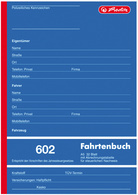 herlitz Formularbuch "Fahrtenbuch 602"